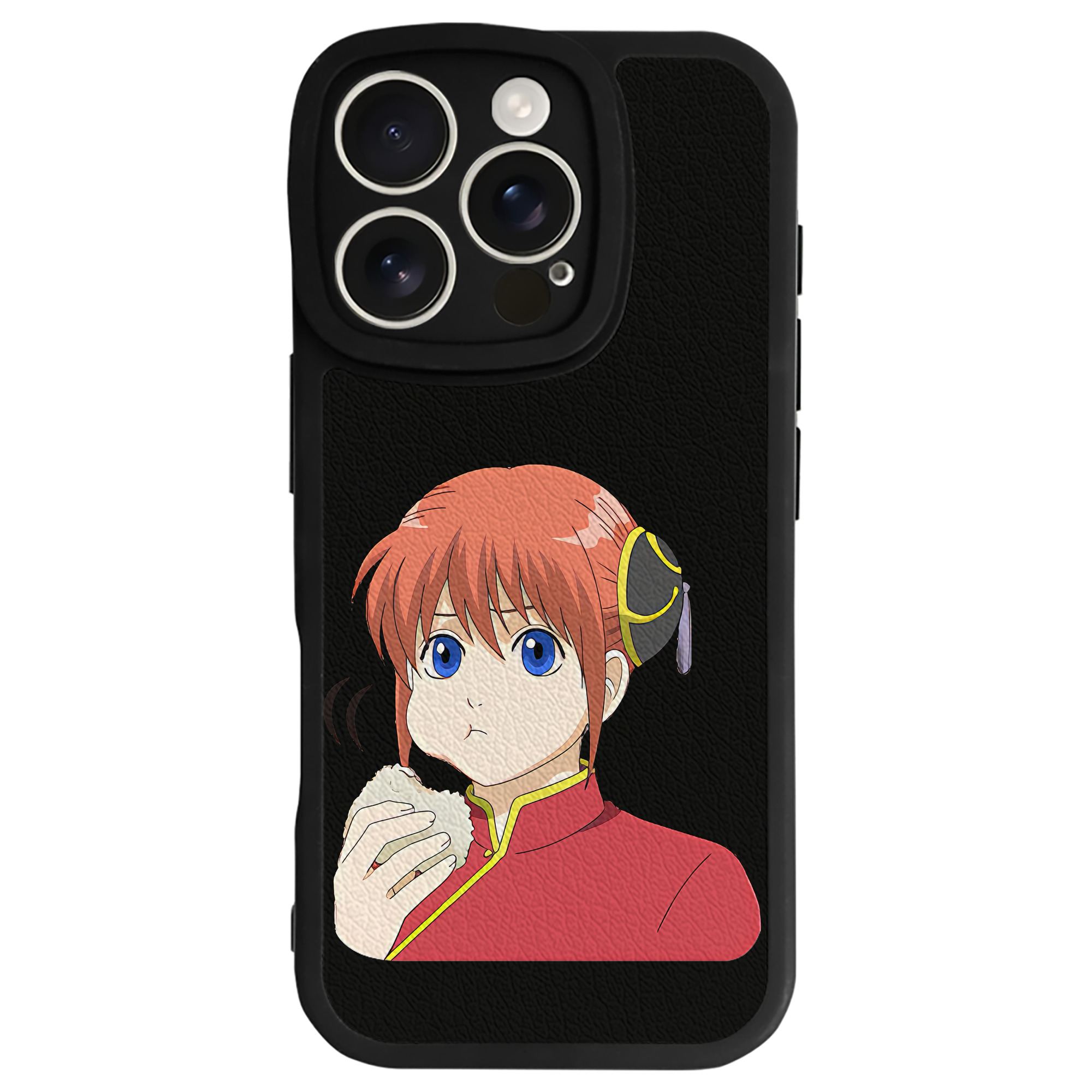 （画像用） ぎんたま 坂田銀時（さかたぎんとき） 神楽 志村新八（しむら しんぱち） GINTAMA Sakata Gintoki Kagura Shimura Shinpachi 【iPhone 16シリーズ対応】シリコンスマホケース（レザー調） 材質：シリコン